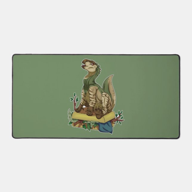 Travelling Dinosaur Desk Mat (Front)