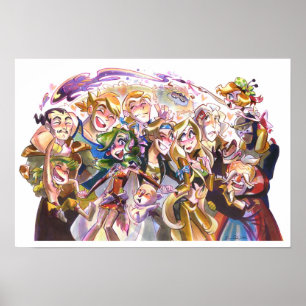 Travelling Fantasy Friends Poster