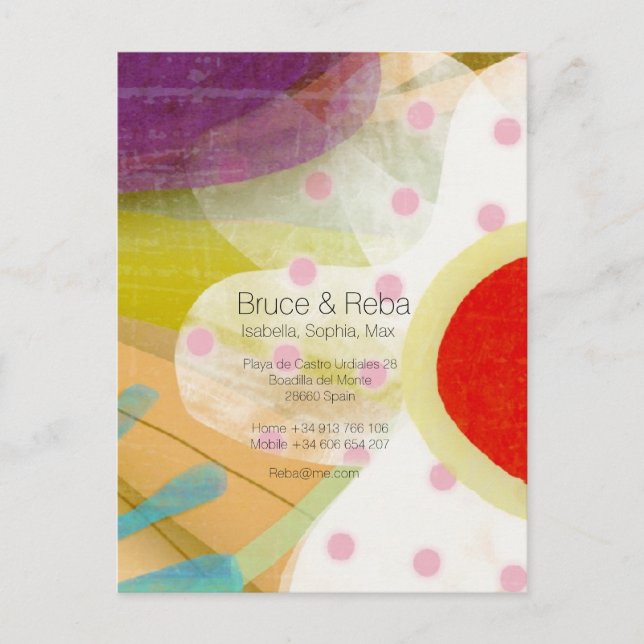 Travelling Floral Landscape Postcard (Front)