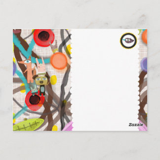 Travelling Floral Landscape Postcard