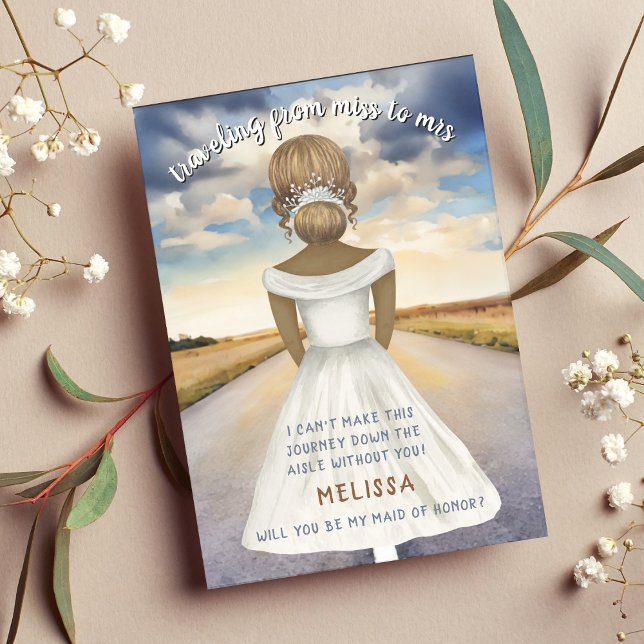 Travelling From Miss to Mrs Bridesmaid Proposal (Traveling From Miss to Mrs Bridesmaid Proposal
)