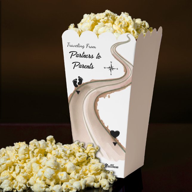 Travelling from Partners to Parents Baby Shower Favour Box (Traveling from Partners to Parents Baby Shower Favor Boxes
)