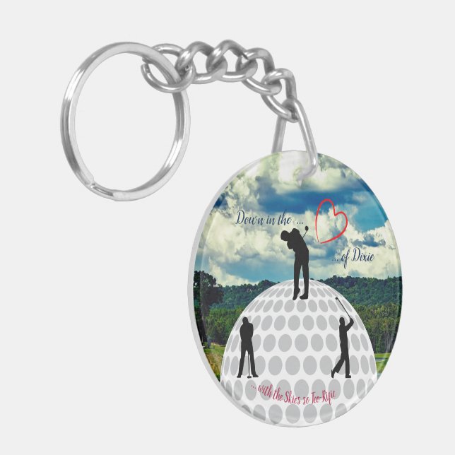 Travelling Fun - Alabama Golfers Key Ring (Front Left)