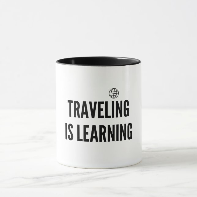 Travelling is Learning  Mug (Center)