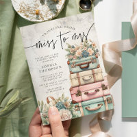 Travelling Miss to Mrs Vintage Floral Bridal Showe