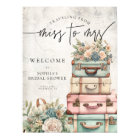 Travelling Miss to Mrs Vintage Floral Bridal Showe