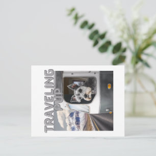 Travelling Pup Postcard