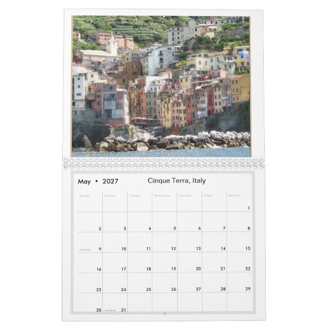 Travelling Through Italy 20XX Calendar (May 2027)