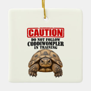 Travelling Tortoise Coddiwompler Training Ceramic Ornament