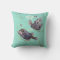 Travelling Trunkfish 16"x16" throw pillow