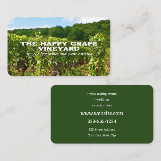 Travelling Vineyard Business Card (Front/Back)