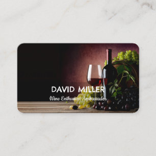 Travelling Vineyard Sommelier Business Card