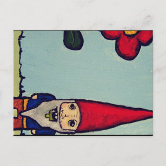 Travelling Zombie Gnome Post Card