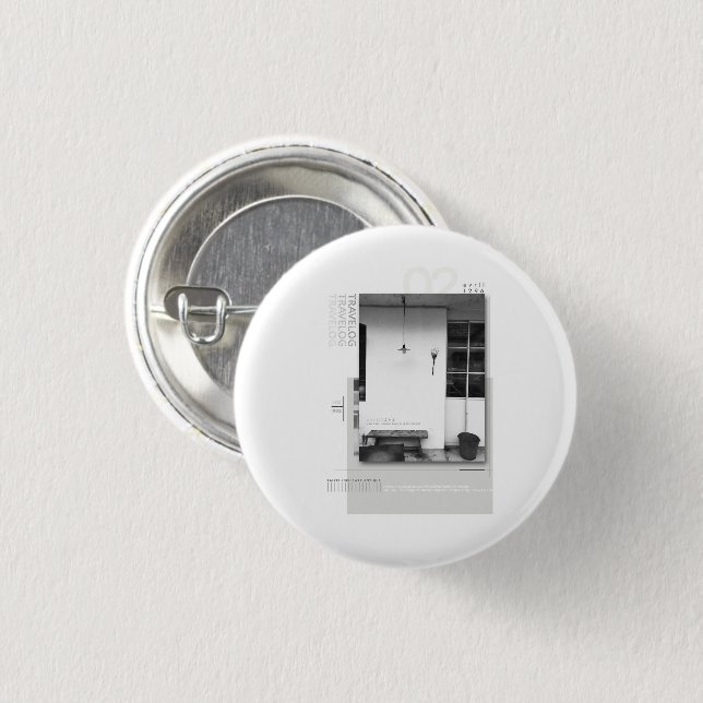 travelog_2 3 cm round badge (Front & Back)