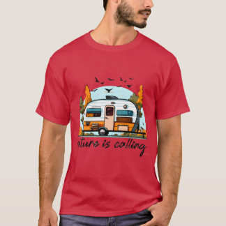 Travelrailer Happy Camper Camping Camping Shir fun T-Shirt