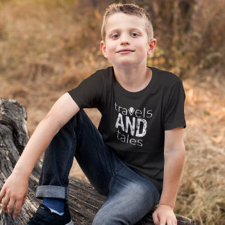 Travels and Tales [White Logo] Kids T-Shirt