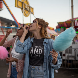 Travels and Tales [White Logo] Women's T-Shirt
