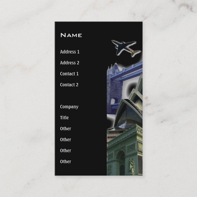 Travels Business Card (Front)