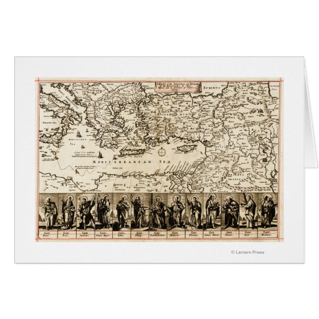 Travels of the Apostle PaulPanoramic Map (Front Horizontal)