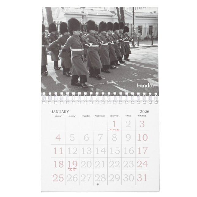 Travels Through the Years Calendar (Jan 2026)