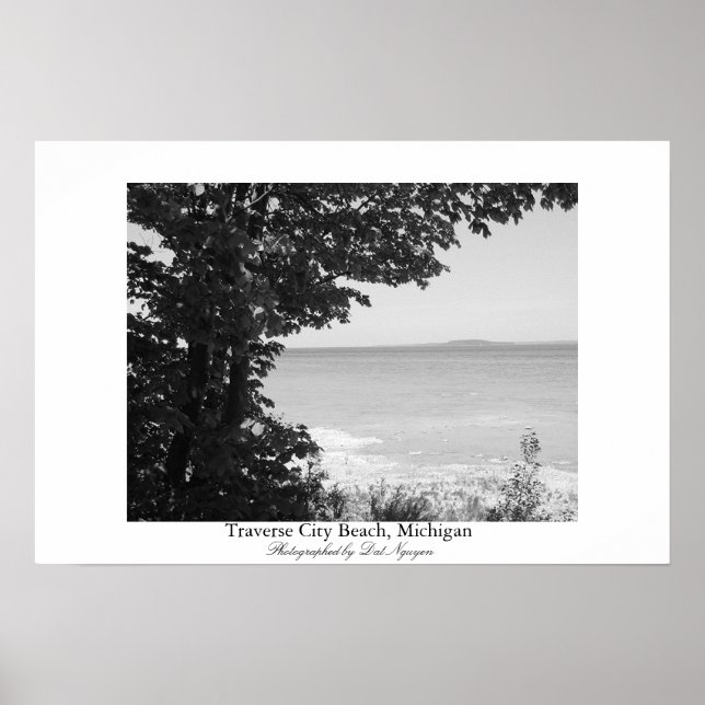 Traverse City Beach, Michigan Poster (Front)