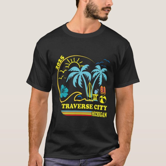Traverse City Michigan Family Vacation 2025 Matchi T-Shirt (Front)