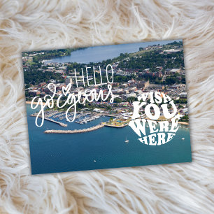 Traverse City Michigan Hello Gorgeous  Postcard