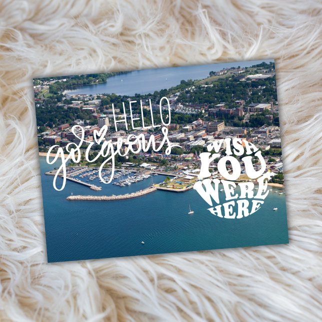 Traverse City Michigan Hello Gorgeous  Postcard ( Birthday Depot
Traverse City Michigan Hello Gorgeous Postcard)