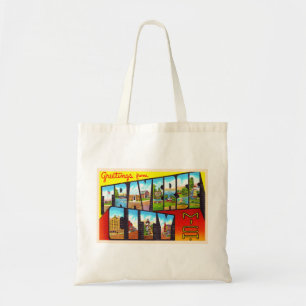 Traverse City Michigan MI Large Letter Postcard Tote Bag
