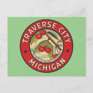 Traverse City, Michigan - Postcard