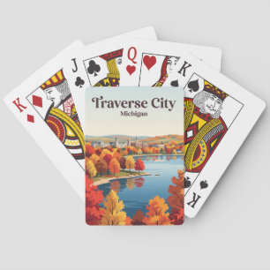 Traverse City, Michigan, USA Playing Cards