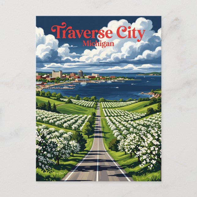 Traverse City USA Postcard (Front)