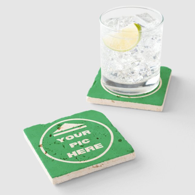 Travertine Coaster - Add Your Image  (Side)
