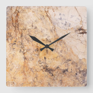 Travertine Stone Pattern Acrylic Wall Clock
