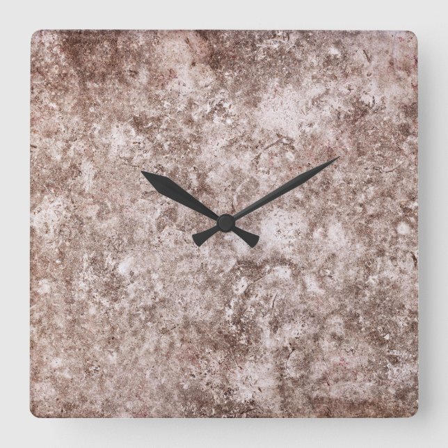 Travertine Stone Pattern Acrylic Wall Clock (Front)