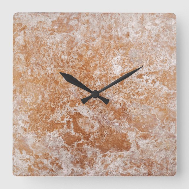 Travertine Stone Pattern Acrylic Wall Clock (Front)