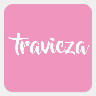 travieza button keychain square sticker