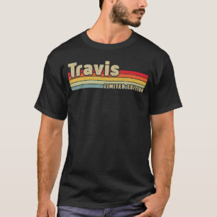 Travis Gift Name Personalized Birthday Funny Chris T-Shirt