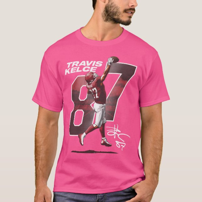 Travis Kelce One-Handed Catch T-Shirt (Front)