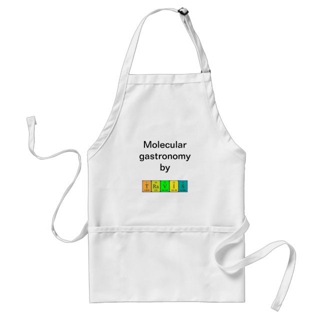 Travis periodic table name apron (Front)