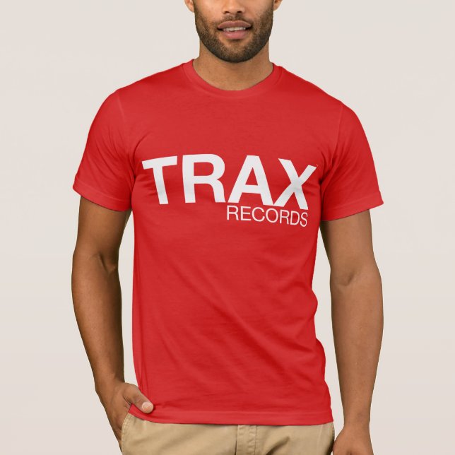 TRAX Records Signature Red Tee (Front)