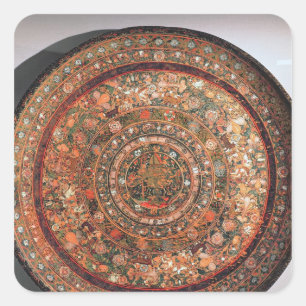 Tray from the Michoacan tribe Square Sticker