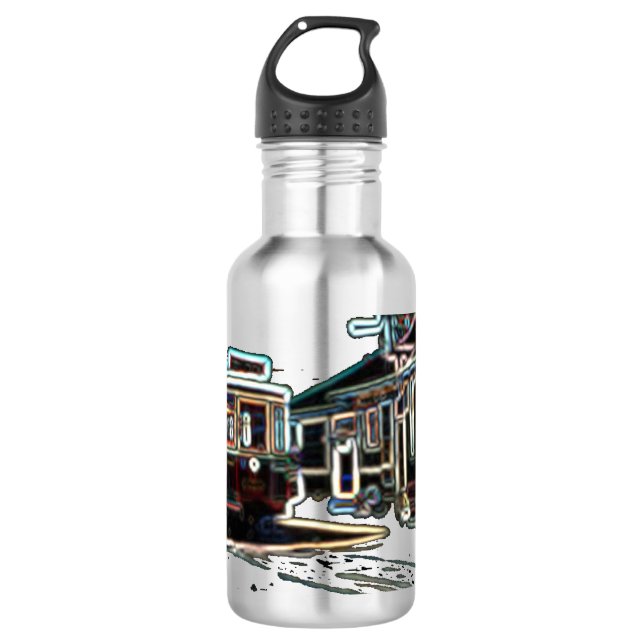 TRC Neon streetcar at stn 532ml Steel Water Bottle (Front)