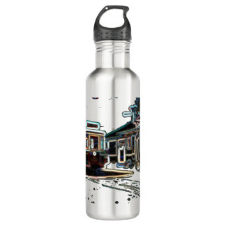 TRC Neon streetcar at stn 710ml Steel Water Bottle