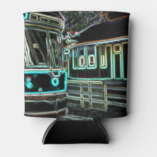 TRC Neon streetcar at stn Black Can Cooler