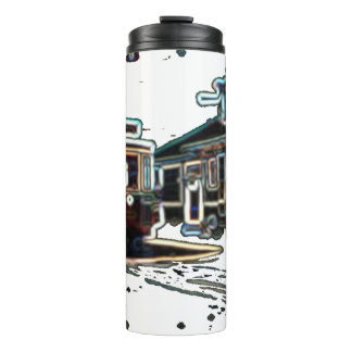 TRC Neon streetcar at stn Thermal Tumbler