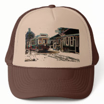TRC Neon streetcar at stn Trucker Hat