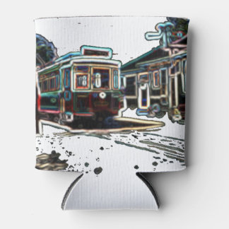 TRC Neon streetcar at stn White Can Cooler