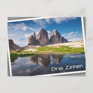 Tre Cime di Lavaredo/Drei Zinnen Dolomite mountain Postcard