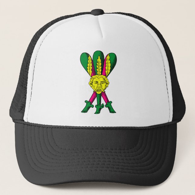 Tre di Bastoni Trucker Hat (Front)